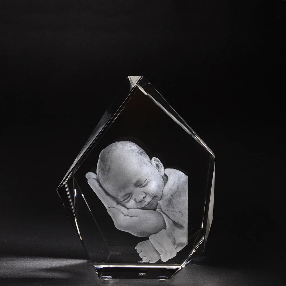 Iceberg style baby 3D photo crystal-Incrystals