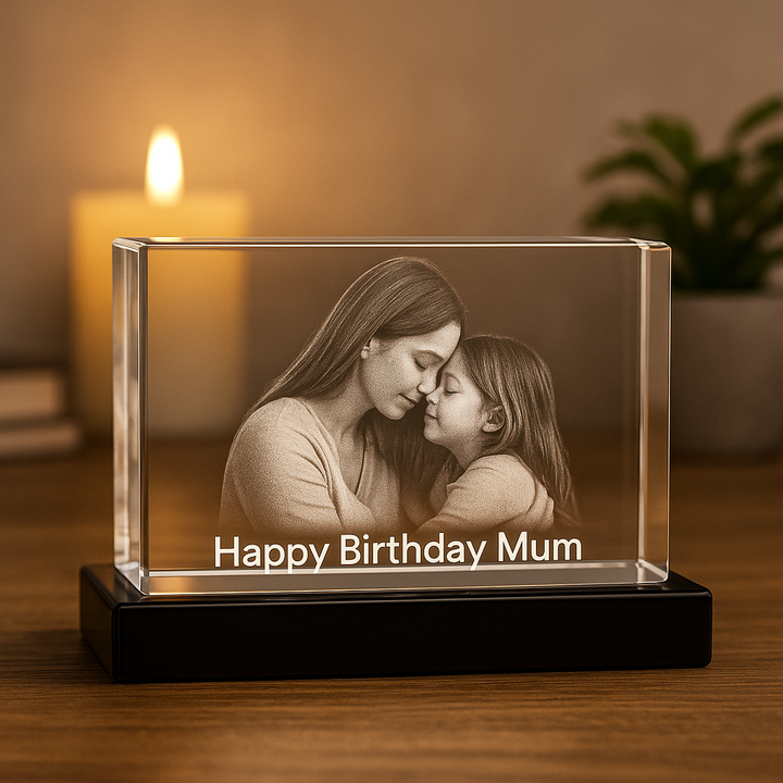 3D Photo Crystal Cube