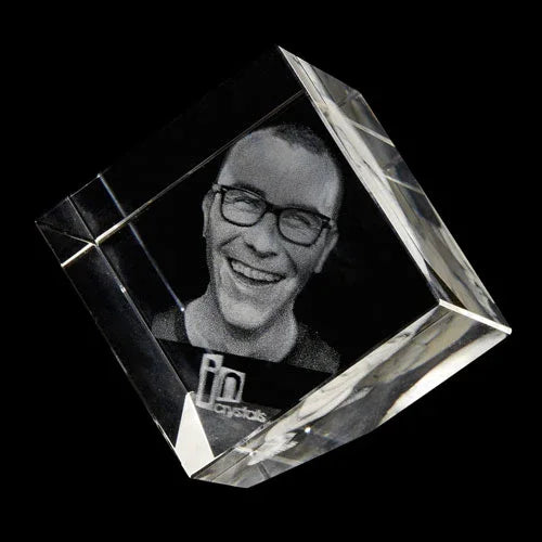 Diamond Shaped Photo in a Crystal-Incrystals