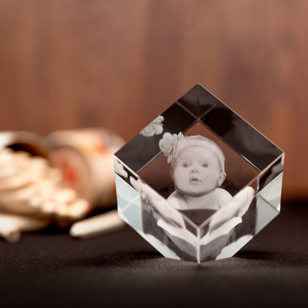 Photo 3D Diamond Shaped Baby Photo Crystal-Incrystals