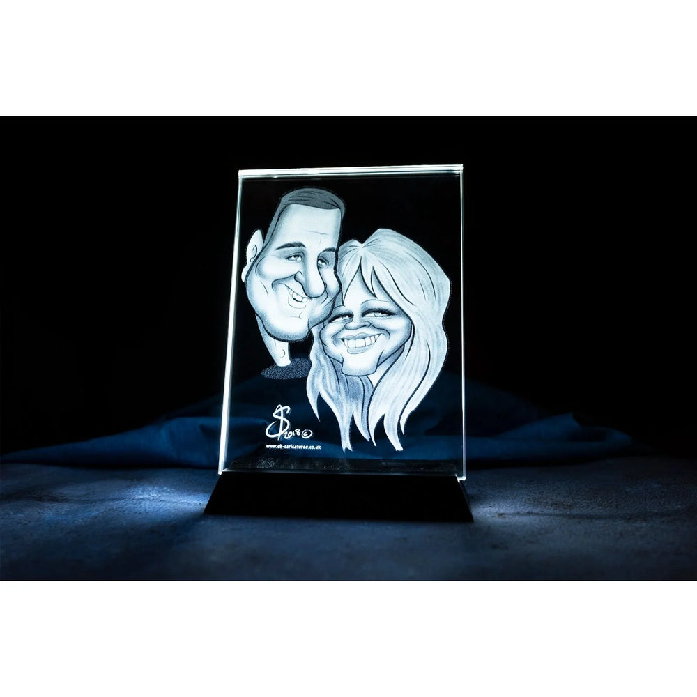Large Photo Crystal Frame with LED Stand-Incrystals