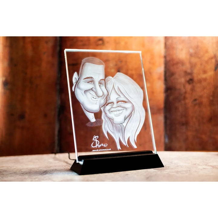 Large Photo Crystal Frame with LED Stand-Incrystals
