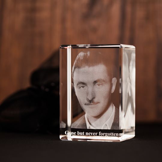 In Loving Memory Keepsake 3D Photo Crystal-Incrystals