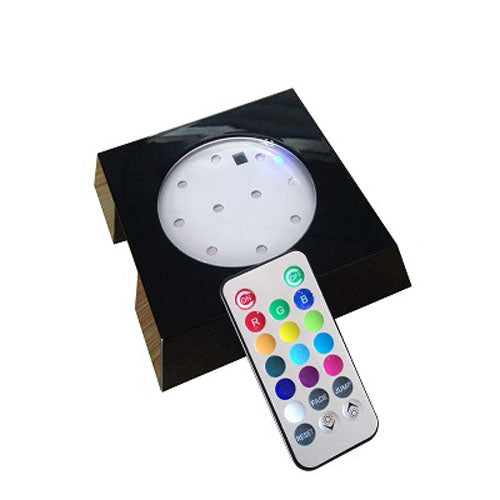 Colour Changing LED base with Remote-Incrystals