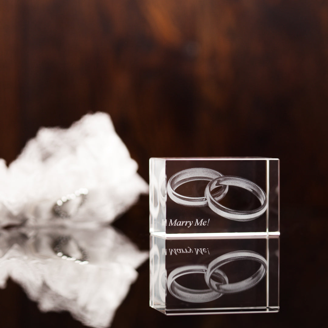 Marry Me Photo Engraved Crystal-Incrystals