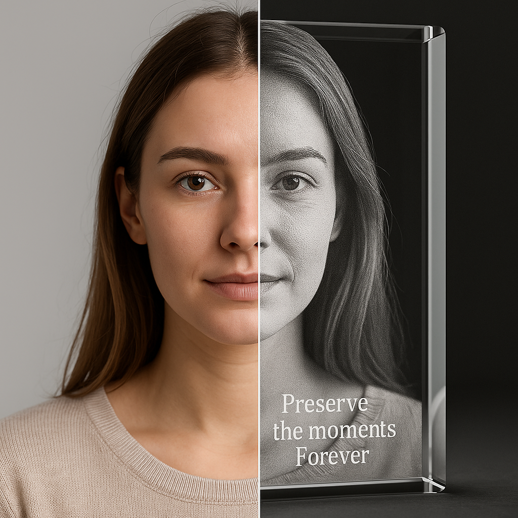 Create a Custom 3D Crystal Portrait That Dazzles Your Space