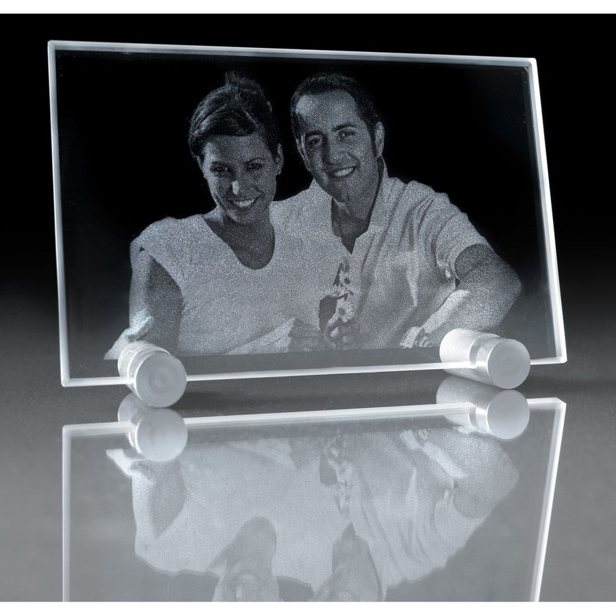 Large Crystal Photo frame with LED Base- Slimline-Incrystals