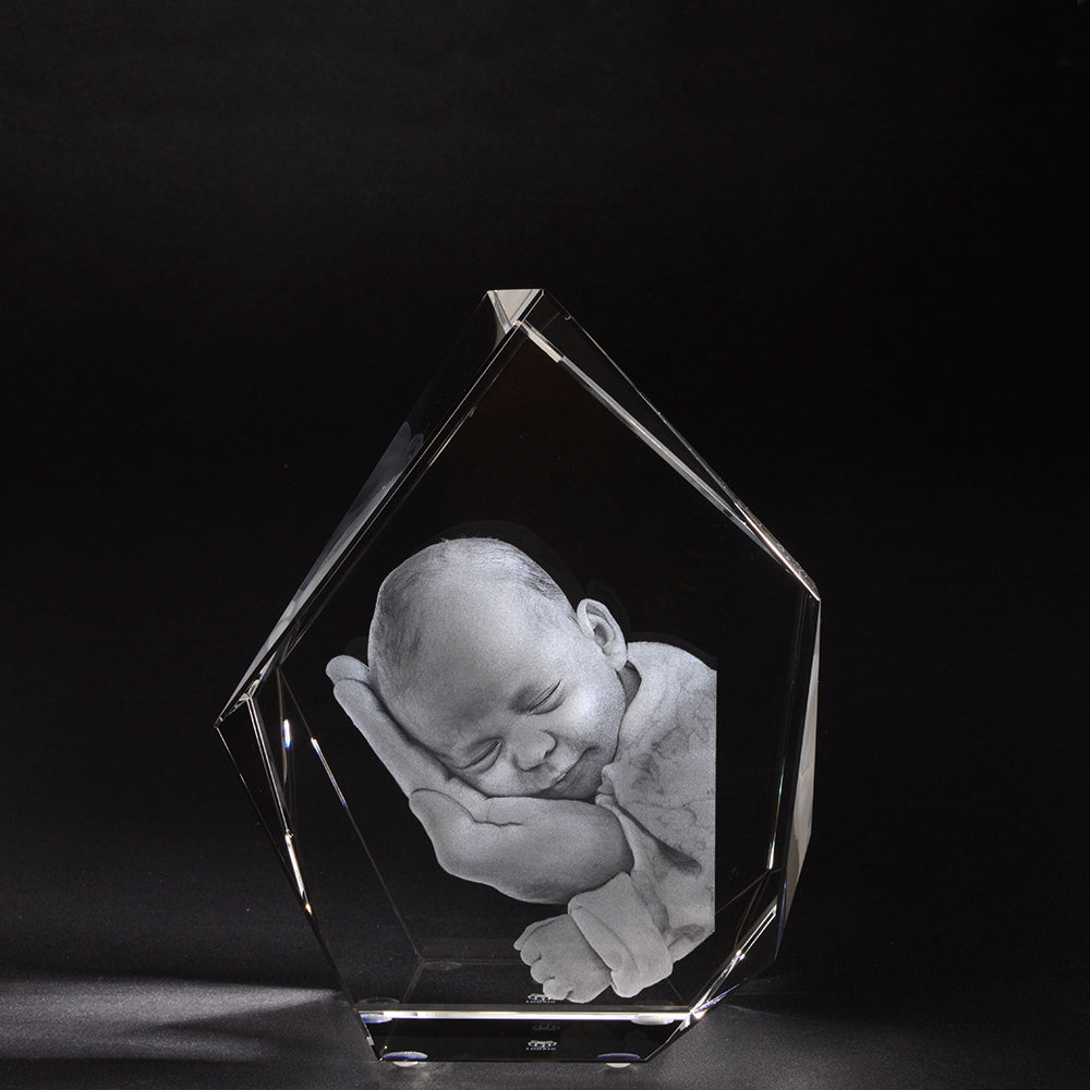 Iceberg style baby 3D photo crystal-Incrystals
