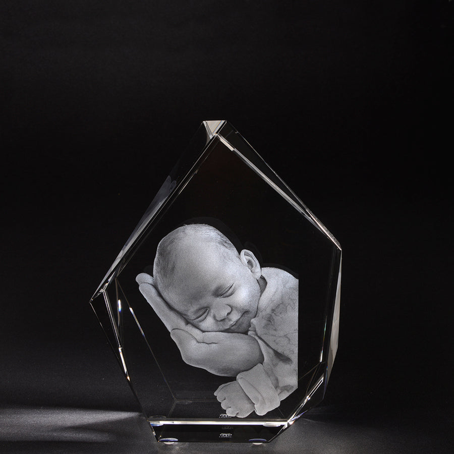 Iceberg style baby 3D photo crystal-Incrystals
