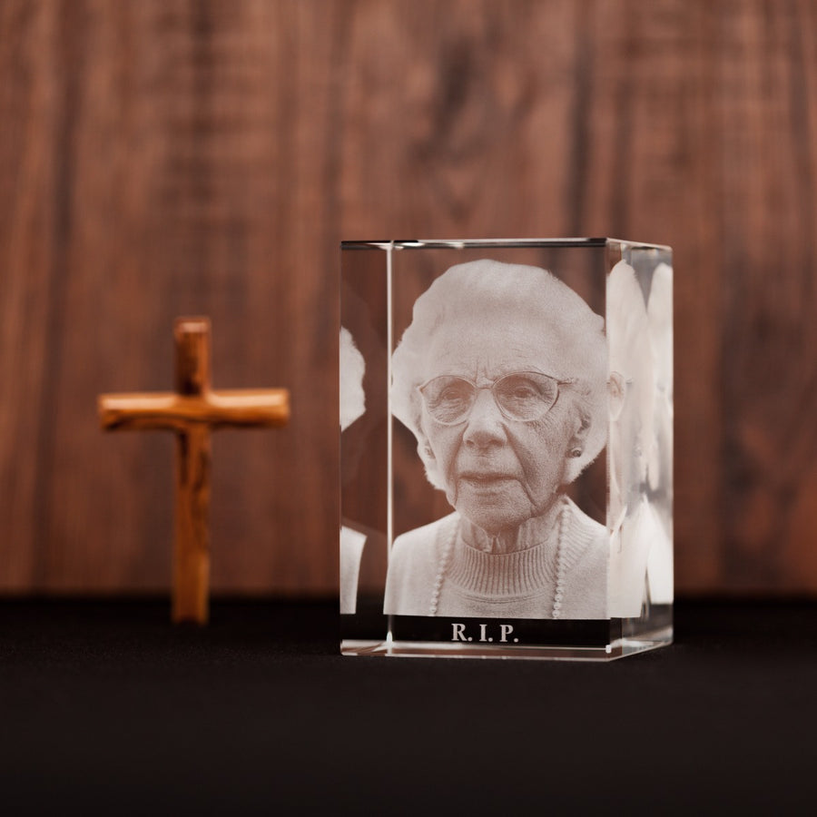 Memorial Gift 3D Photo Crystal