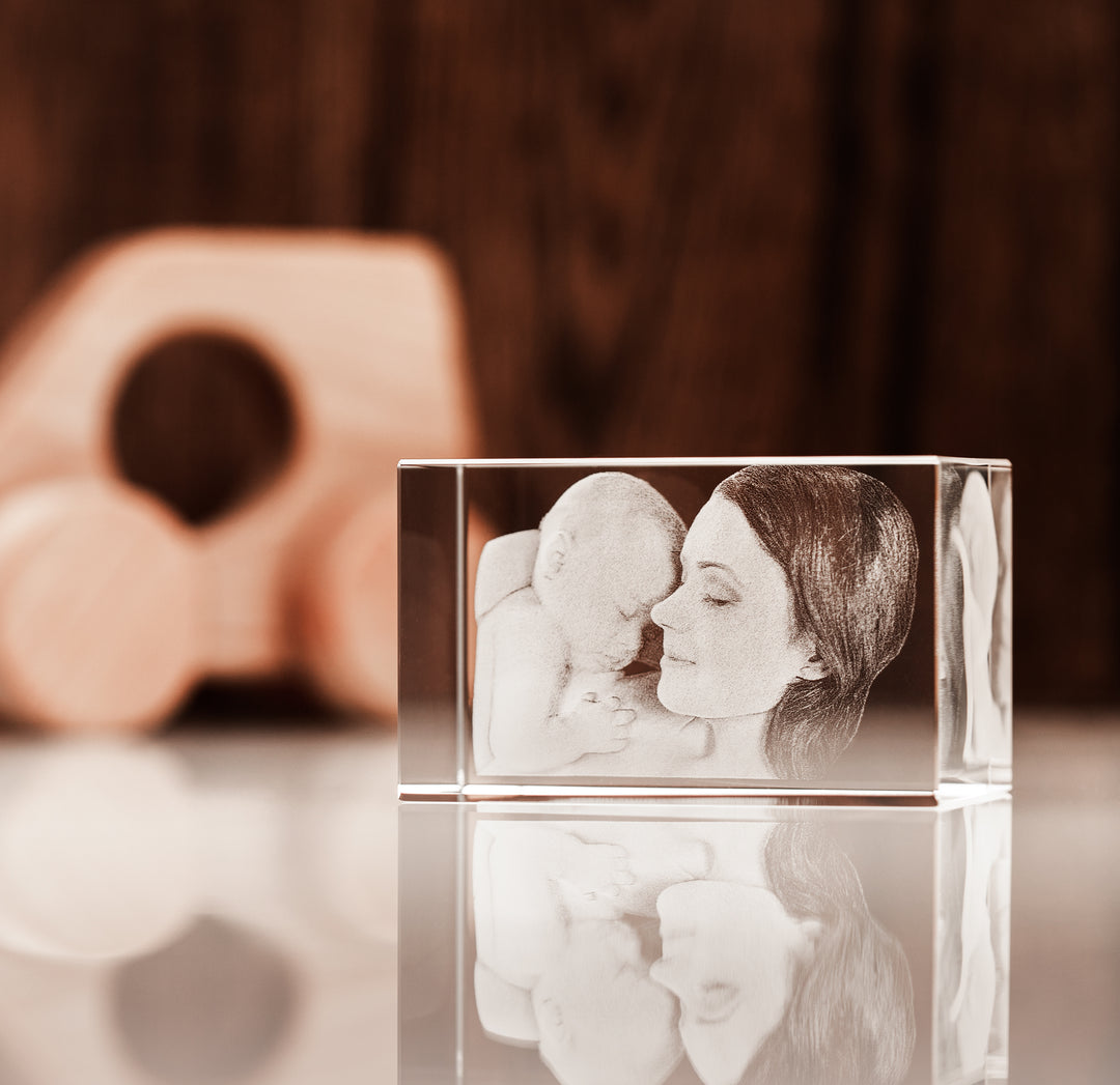 Customized 3D Baby Photo Crystal Gift