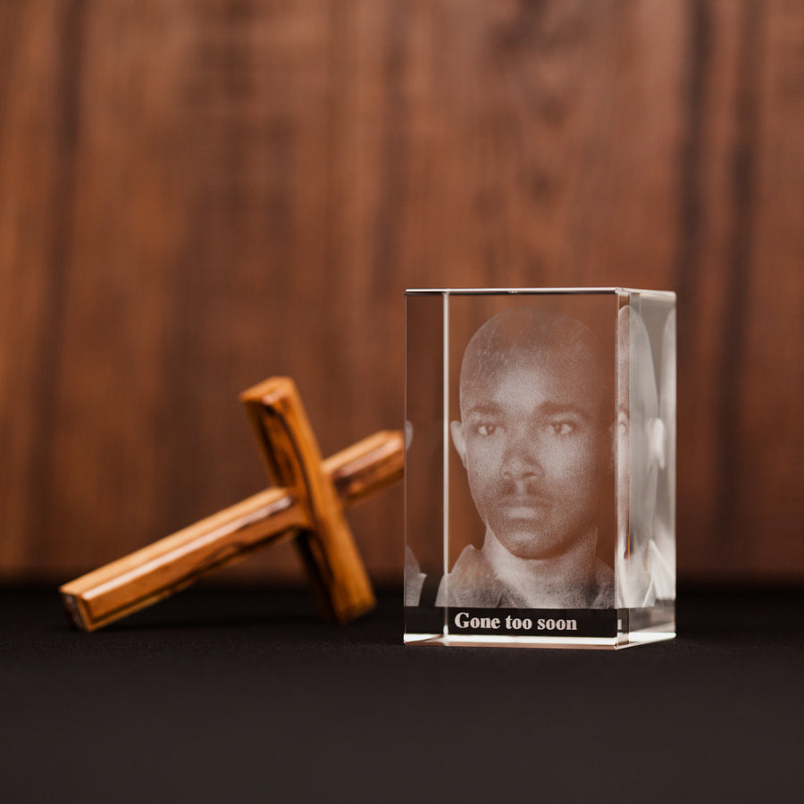 Personalised 3D Photo Crystal Memorial Gift