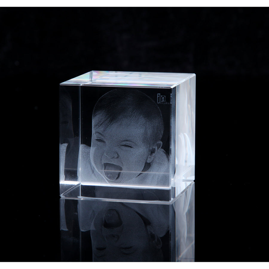 Small 3D Photo crystal cube