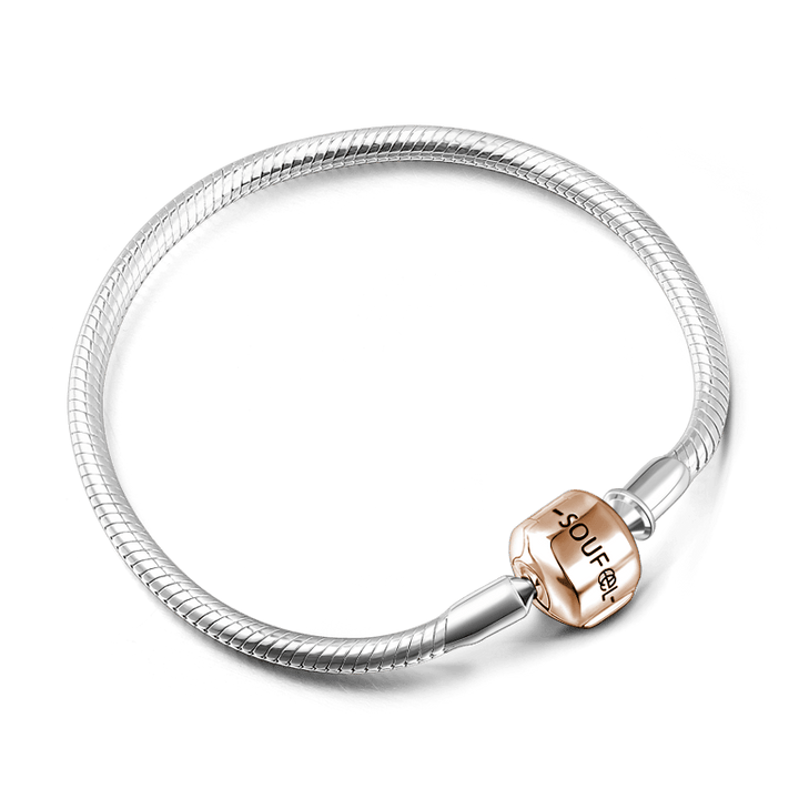 Soufeel Clasp Bracelet Rose Gold Plated 925 Sterling Silver